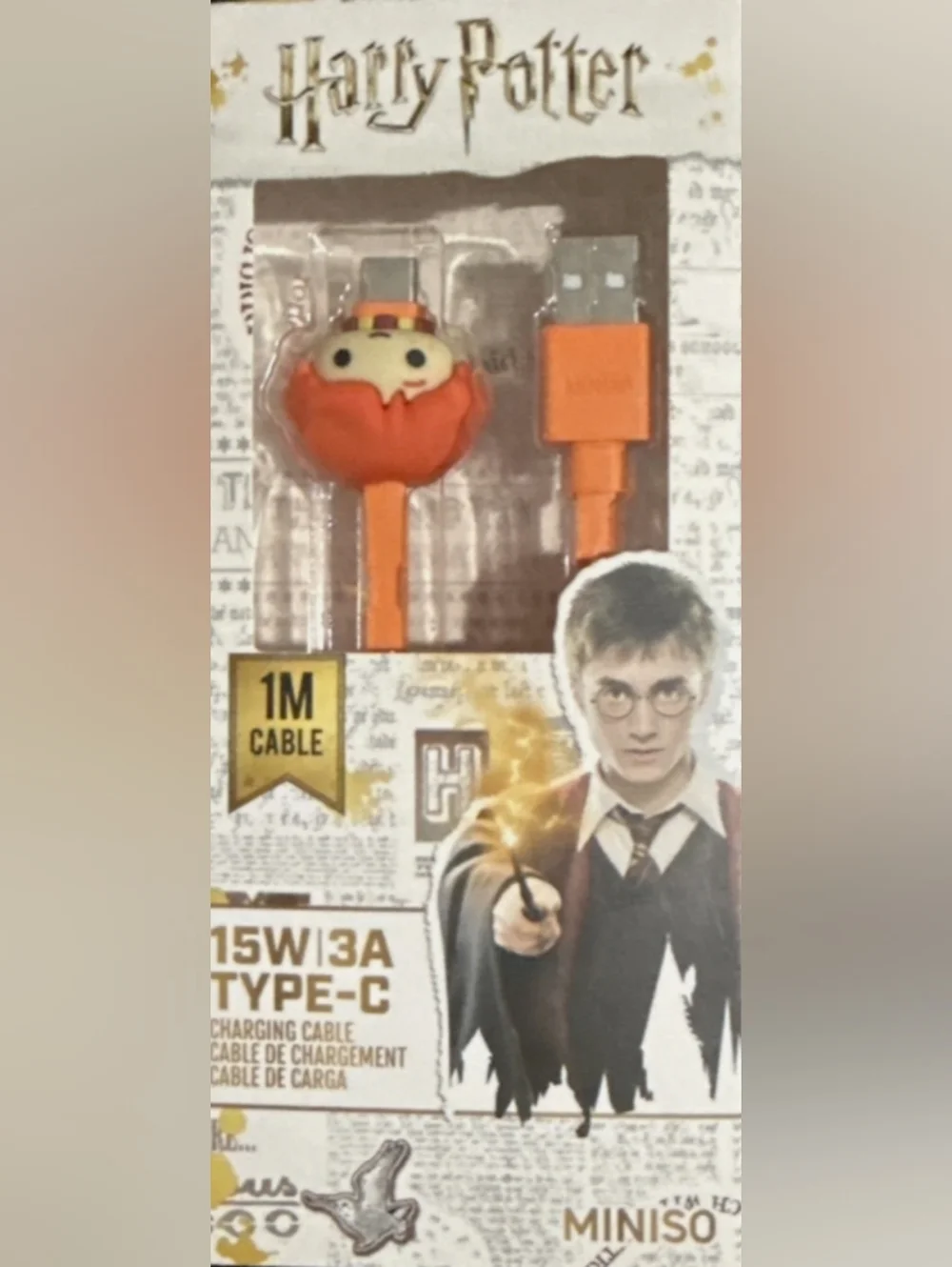 Harry Potter 1M Type-C Charging Cable 